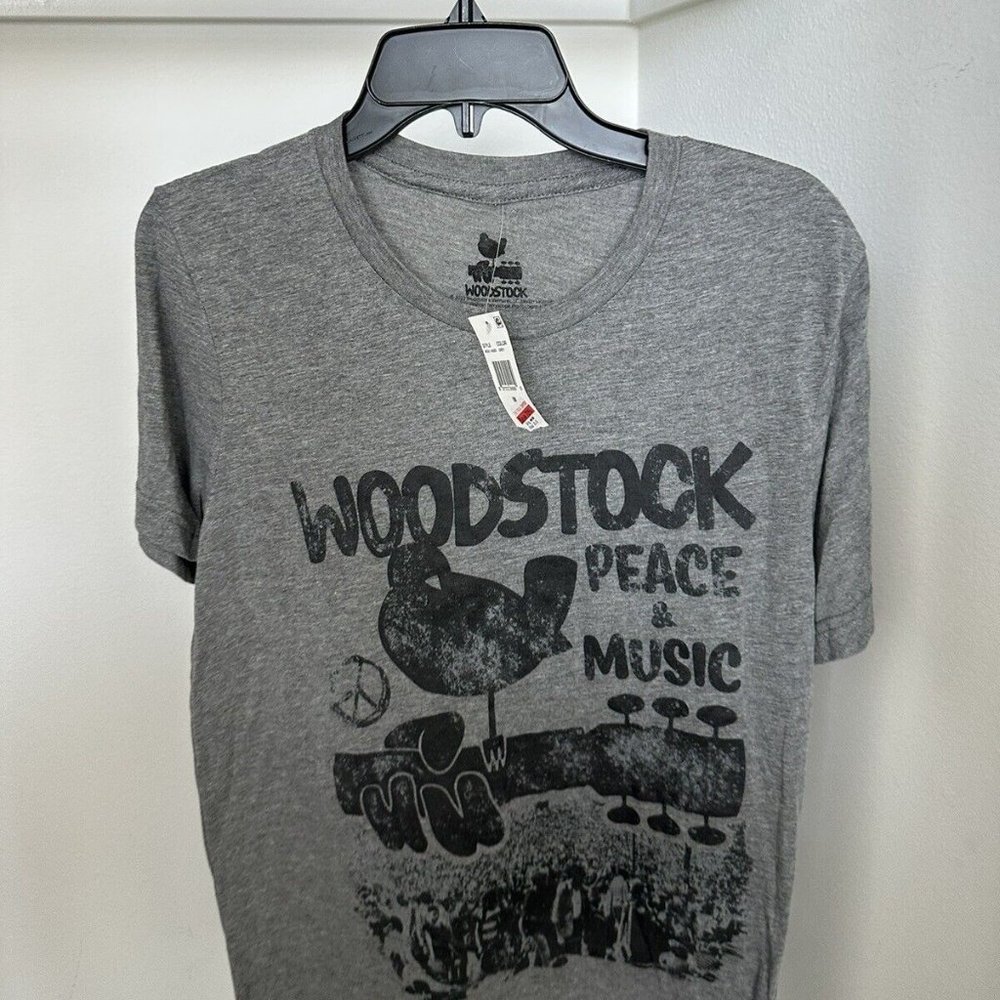 PHILCOS ENTERPRISER woodstock mens medium T shirt Grey WSK1180XX